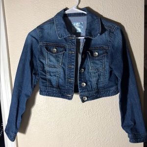 Justice Cropped Denim Jacket